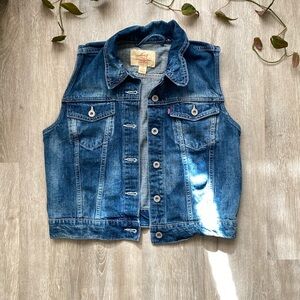 Levi's Blue Denim Vest